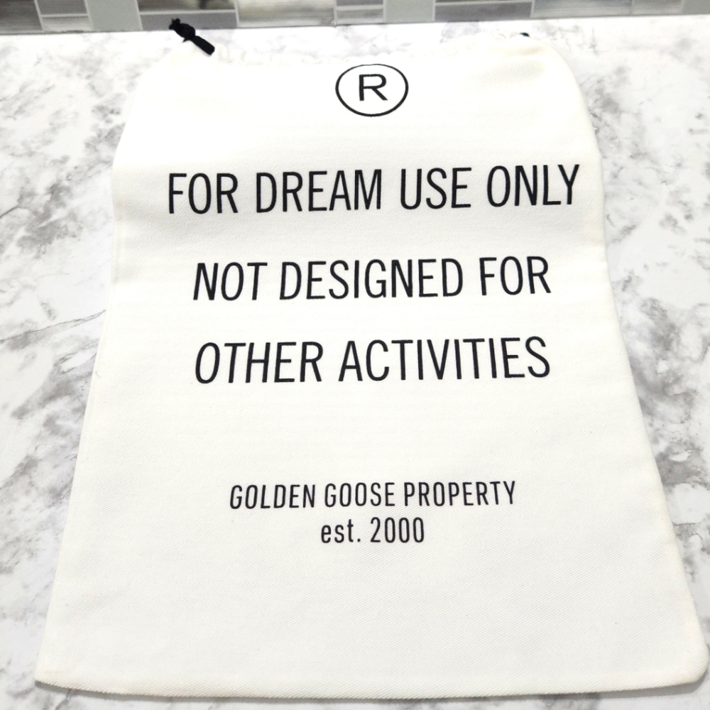 GOLDEN GOOSE White Dust Bag